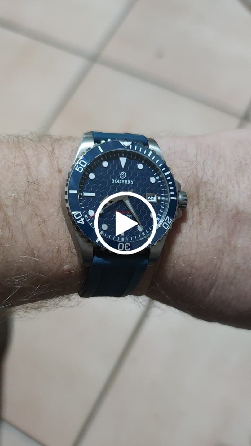 Customer video review of SEATURTLE.OCEAN(TITANIUM) - Automatic Titanium Diver Watch | Sea Blue