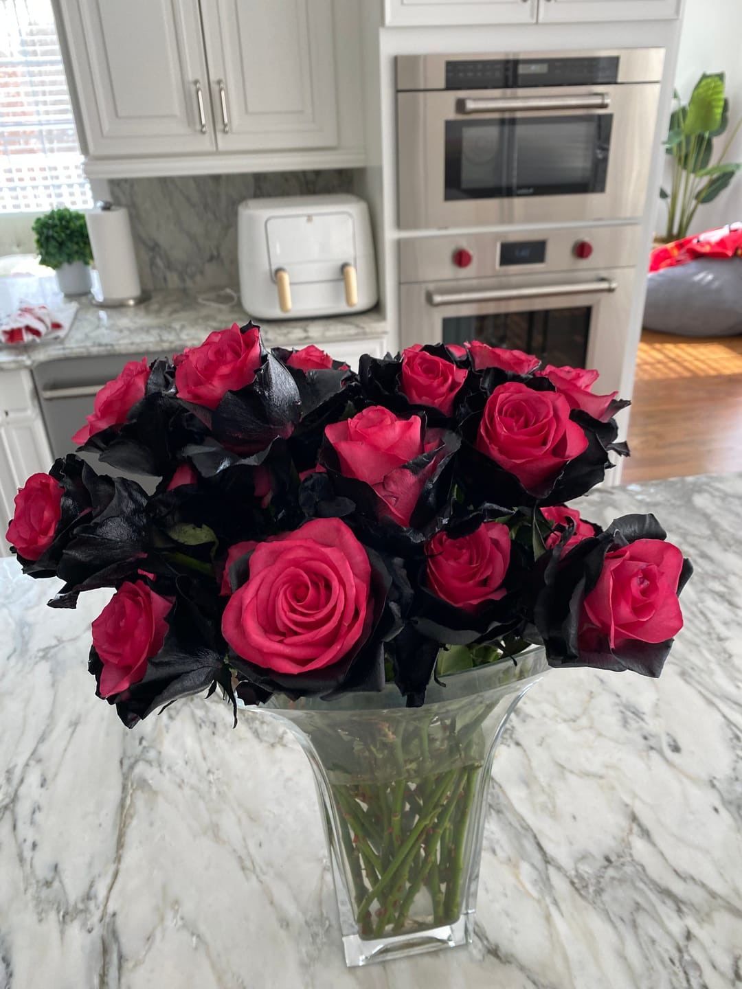 Customer photo review of Mystic Topaz Airbrushed Roses