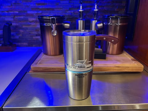 Customer photo review of Custom 20 oz. Stainless Steel Boat Tumbler