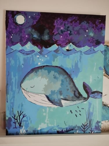 Customer photo review of Malen nach Zahlen - Dreamin Wal - by Tiny Tami