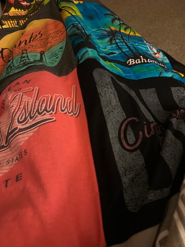 T-shirt quilt with travel, beach themes by Cheryl from VA