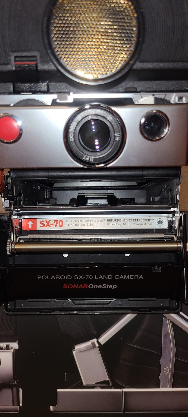 Customer photo review of Polaroid SX-70 Sonar Autofocus Folding Camera Repair