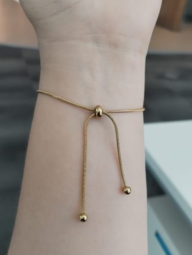 Customer photo review of Pulsera dorada