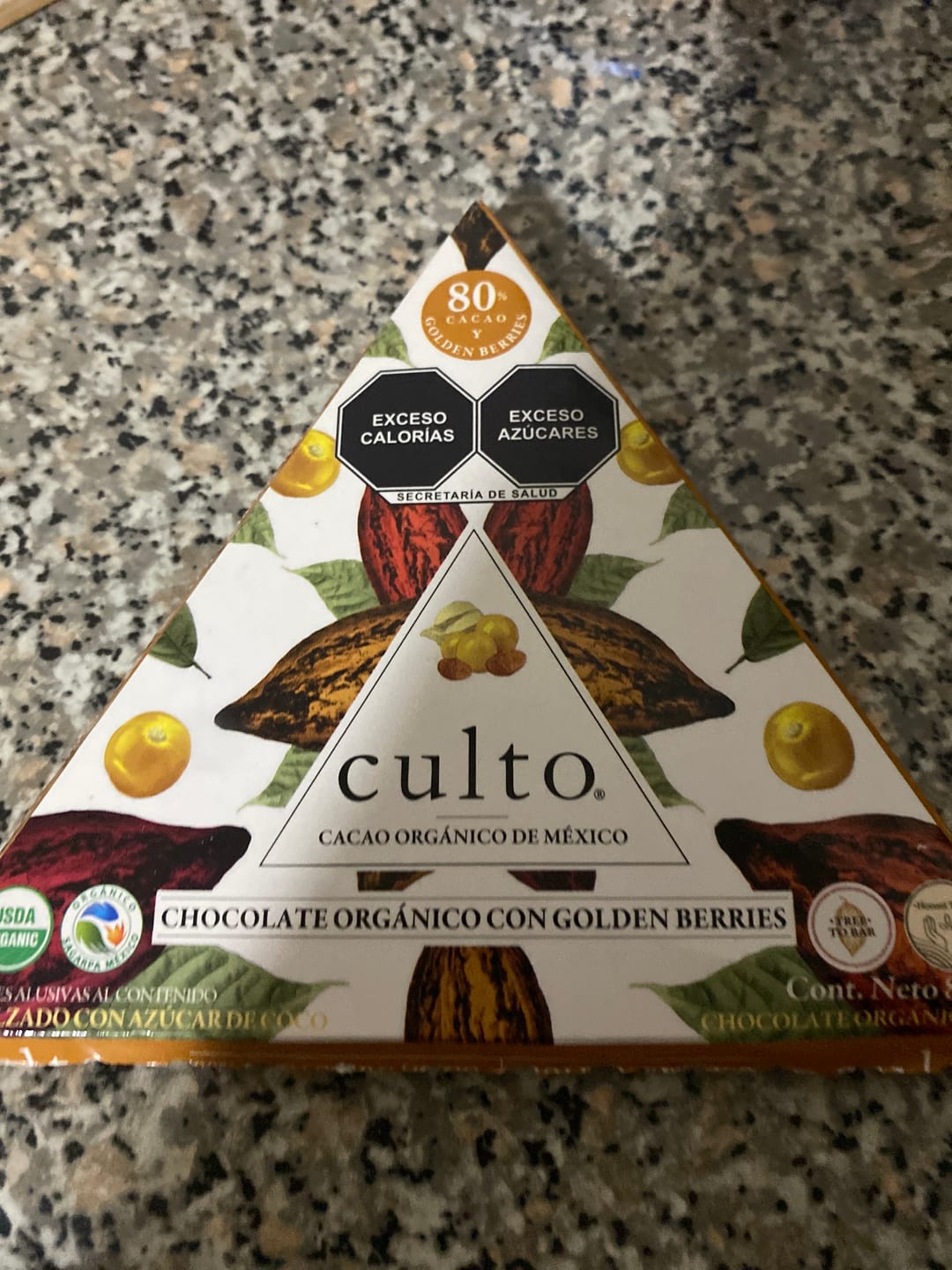 Customer photo review of 80% Chocolate Amargo con Golden Berries | 80gr