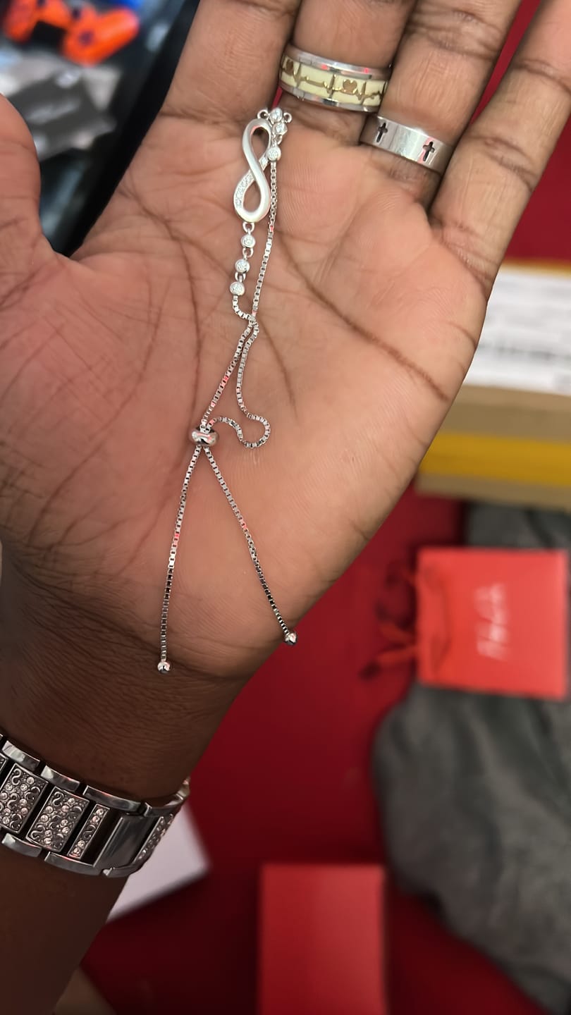 Customer photo review of Eternal Love Sterling Silver Bracelet