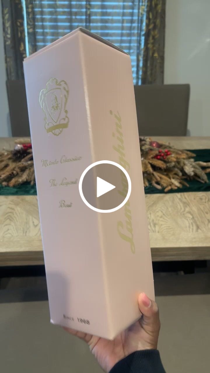 Customer video review of Lamborghini: Metodo Classico Rosè "The Legend" with Gift Box