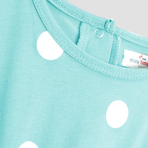 Customer photo review of Girls Fashion All Over Polka Dots Printed Soft Cotton Frill Jumpsuit