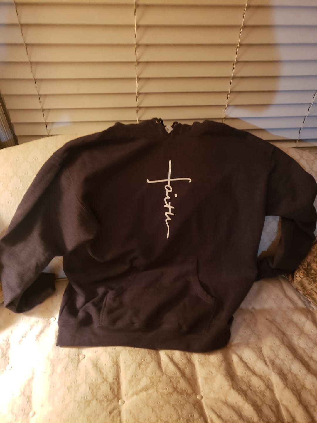 Customer photo review of Faith Cross Hoodie