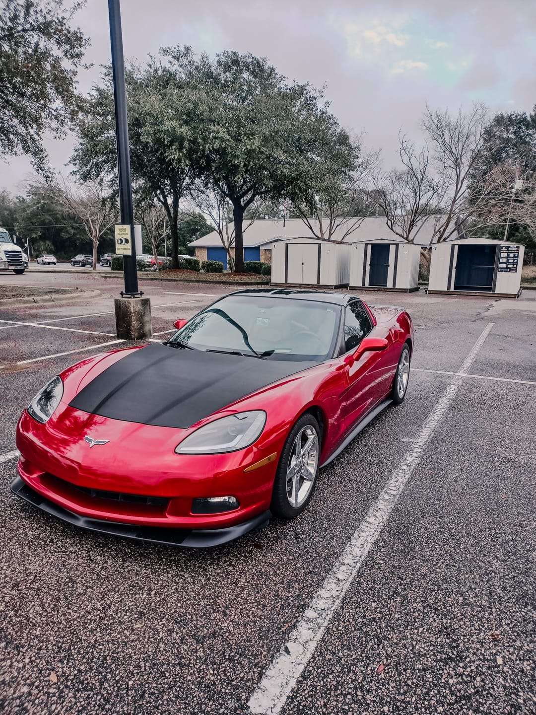 Customer photo review of Corvette C6 Base Model Extended Front Splitter Lip & Side Skirts Rocker Panels