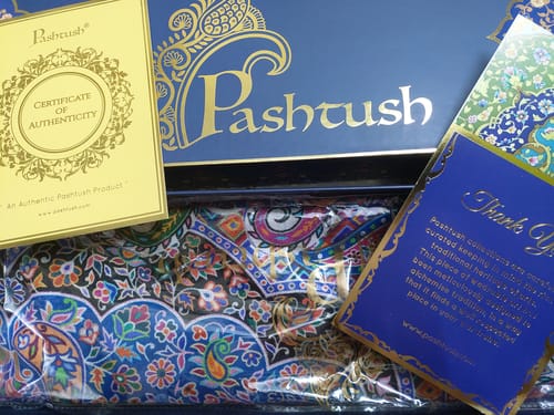 Customer photo review of Pashtush Womens Printed Soft Bamboo Scarf, Stole, Multicolored
