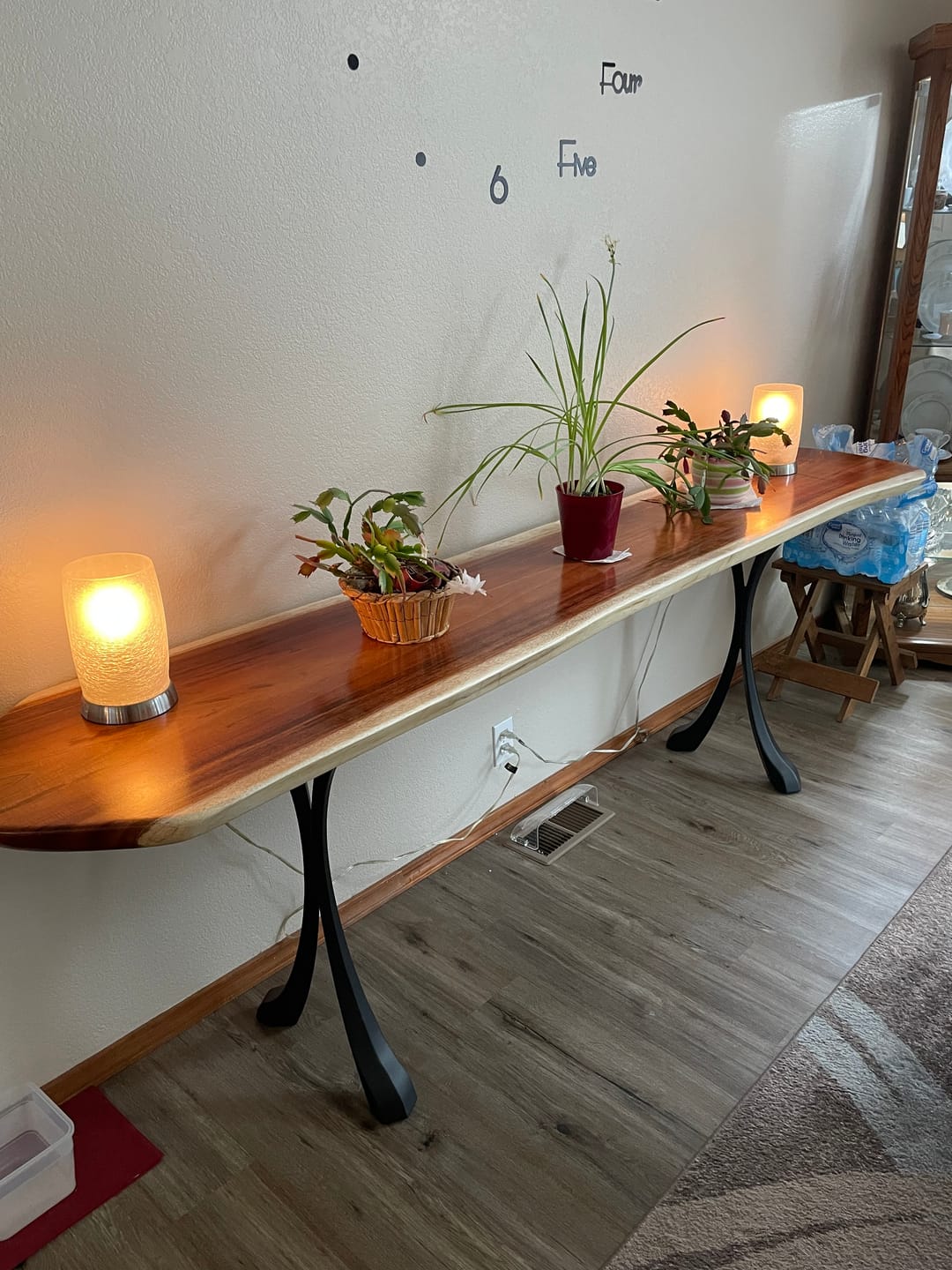 Customer photo review of Console Table Legs 209 Xeni 28H Handmade Design