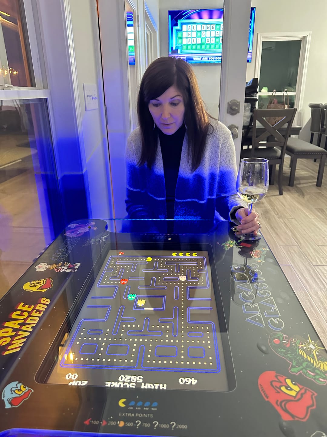 Customer photo review of Commercial Grade 60 games in 1 Arcade Commercial Cocktail Table Machine Retro Multi-cade LED