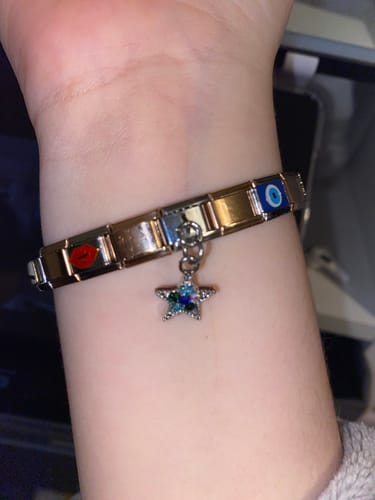 Customer photo review of Original Italian Charm Bracelet