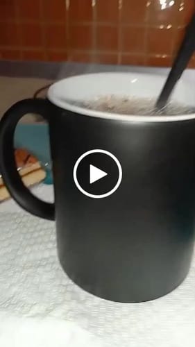 Customer video review of Tazza magica personalizzata 325ml