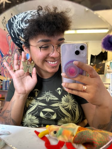 Customer photo review of Flawed Webbed Mariposa