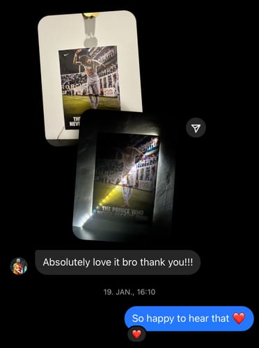 Customer photo review of Ronaldo - In my mind i am always the best.