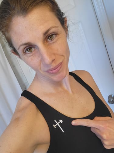 Customer photo review of Premium Sports Bra