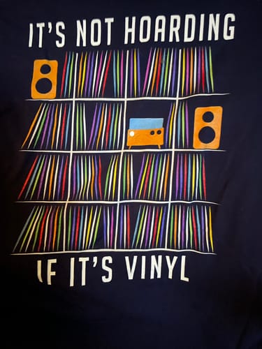 Customer photo review of Record Collector T-Shirt