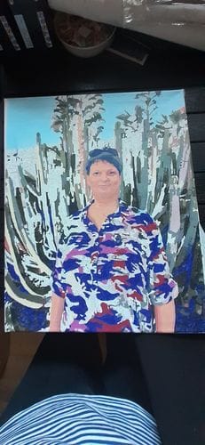 Customer photo review of Paint By Number eget billede med hurtig levering
