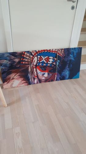 Customer photo review of INDFØDT SKØNHED - 3 i 1 paint by numbers