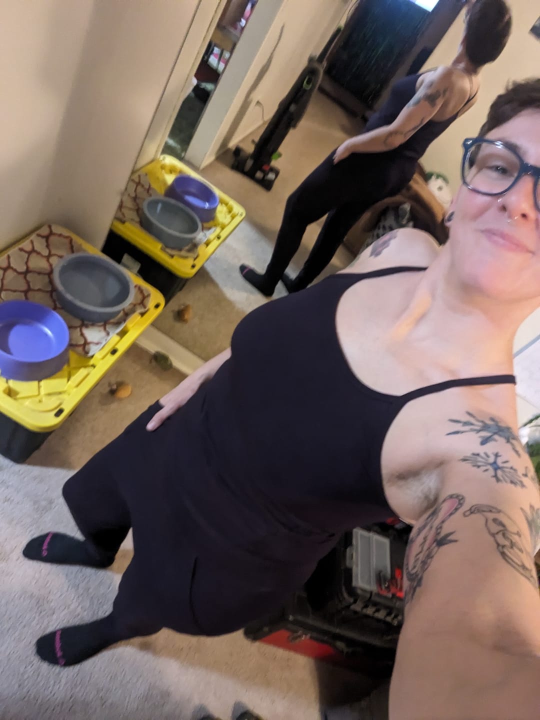 Customer photo review of Long Yoga Jumpsuit