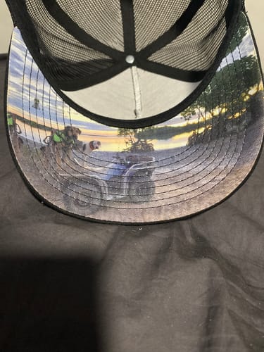 Customer photo review of Truckers Hat, Quad photo under peak