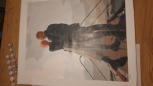 Customer photo review of Paint By Number eget billede med hurtig levering