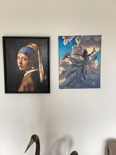 Customer photo review of PIGE MED PERLE ØRERING- Johannes Vermeer