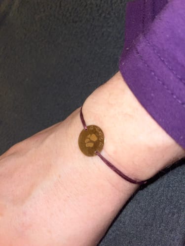 Customer photo review of Armband “Pfotenabdruck”