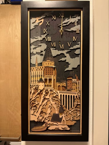 Customer photo review of HOGWARTS 3D WALL CLOCK