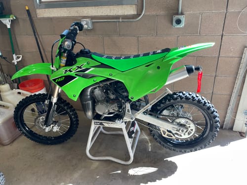 Customer photo review of Custom Seat Cover: 14-'24 KX85/100/112