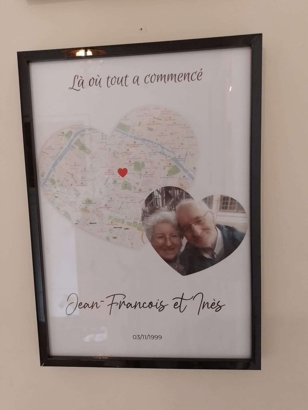 Customer photo review of Carte + Photo - Affiche Personnalisée