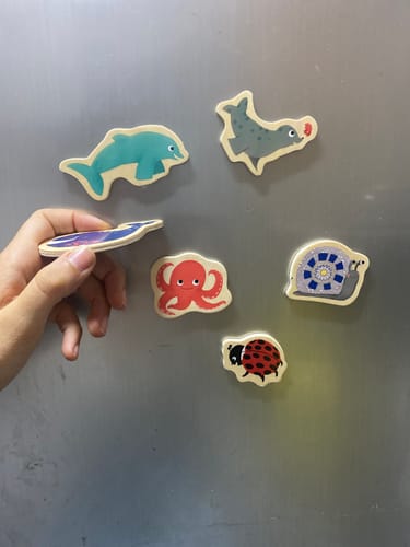 Customer photo review of Figuras magnéticas de animales Magnimo