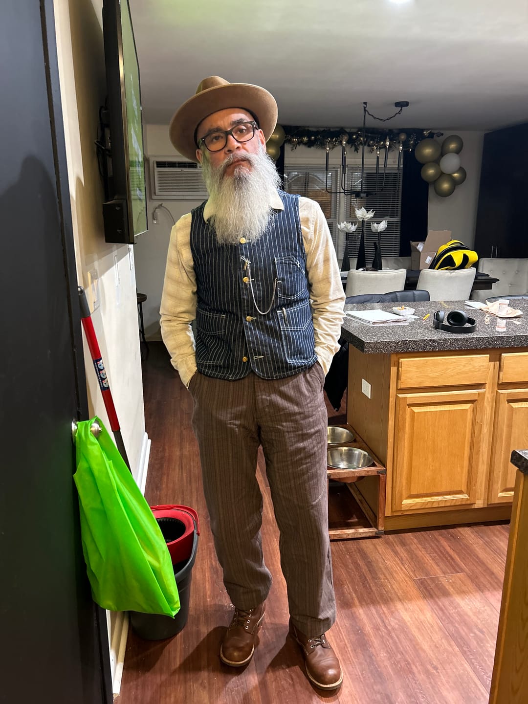 Customer photo review of 1930s Wabash Railway Work Vest