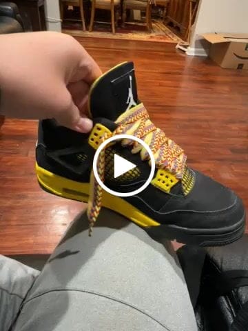 Customer video review of Light Multi Zig-Zag Shoelaces