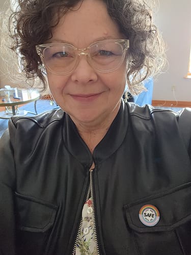 Customer photo review of You Are Safe With Me Pin