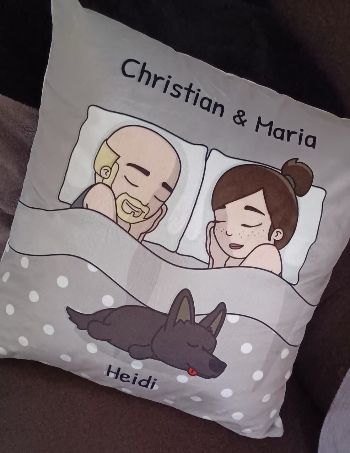 Customer photo review of Kuschelzeit mit Fellnasen - Individuelles Kissen
