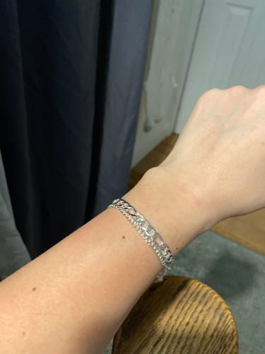 Customer photo review of Soirée Bracelet - White Silver
