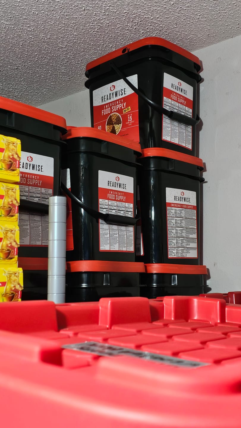 Customer photo review of 72 Hour Emergency Food and Drink Supply x 2 - Hurricane Edition