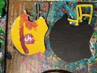 Customer photo review of Unfinished Wood Football Helmet Shape - NFL DIY Helmet - Craft - up to 24"