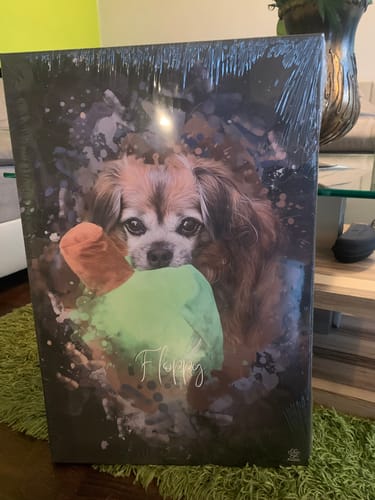 Customer photo review of Aquarell Pawtrait