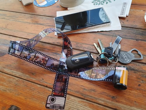 Customer photo review of מחזיק מפתחות פילם אישי