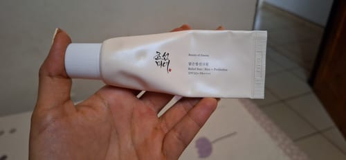 Customer photo review of Relief Sun : Rice + Probiotics (SPF50+ PA++++) 50ml