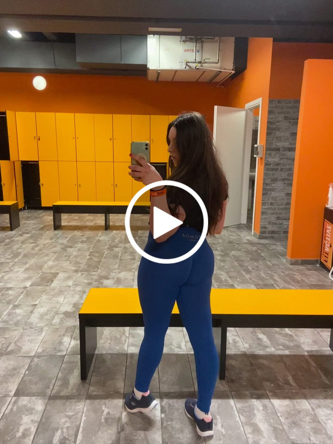 Customer video review of Leggings Push up Gym Fashion Blu Accidia