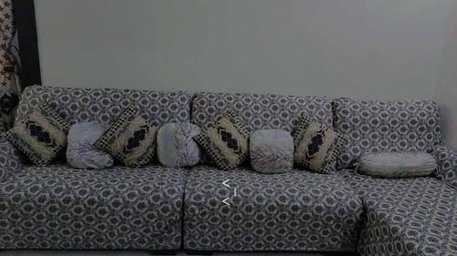 Customer photo review of Ocean Bliss Elastic Sofa Slipcovers