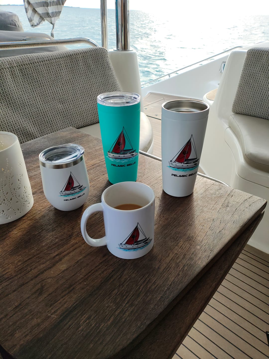 Customer photo review of Custom Wine Tumblers