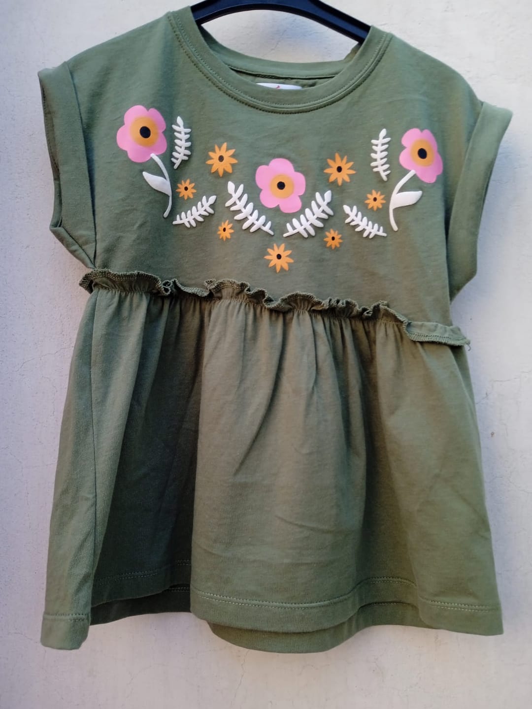 Customer photo review of Girls Printed Soft Cotton Cut & Sew Frock