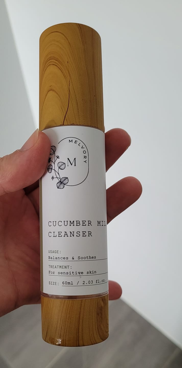 Customer photo review of Cucumber Milk Cleanser