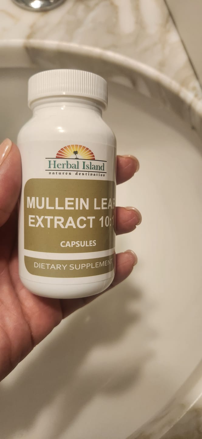 Customer photo review of Mullein Leaf Capsule (Lung Detox Mucus)