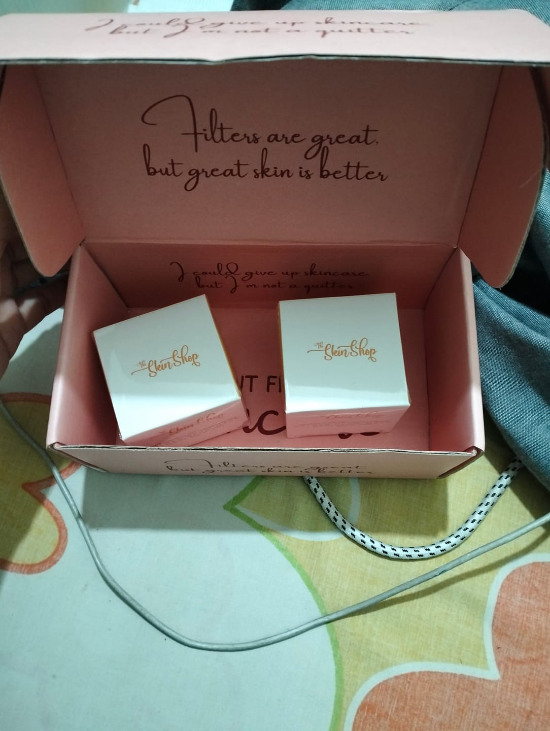 Customer photo review of Golden Glow Mask